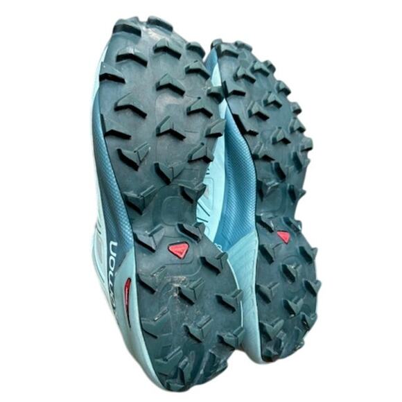 Salomon Speedcross 5 Trail Running Crystal Blue Women's Size 6.5 - Picture 5 of 8